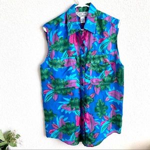 Leena Studio vintage silk shirt size M